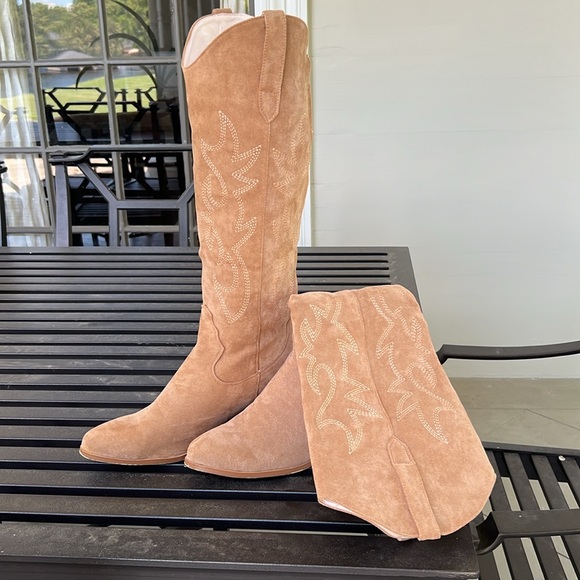 Vimisaoi cowboy boots, ordered from Amazon & worn once for a costume. Knee high - Picture 2 of 7